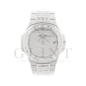 パテックフィリップ<br>ノーチラス<br>ホワイトゴールド ダイヤモンド