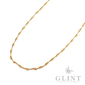 クロムハーツ<br>22K TWIST CHAIN NECKLACE<br>18 INCH