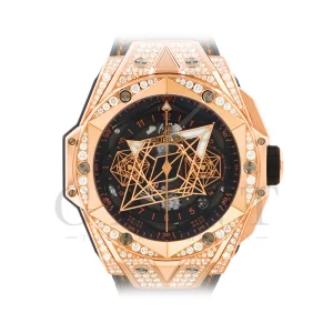 ウブロ<br>ビッグ・バン ウニコ サンブルーⅡ<br>キングゴールド パヴェ<br>418.OX.1108.RX.1604.MXM20