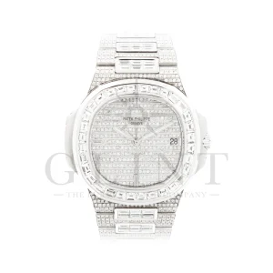 パテックフィリップ<br>ノーチラス<br>ホワイトゴールド ダイヤモンド