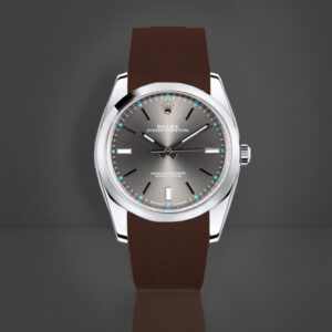 ロレックス オイスターパーペチュアル 39mm専用 ブラウン【ロレックス純正バックル使用モデル】