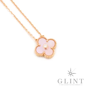 ヴァン クリーフ&アーペル<br>アルハンブラ ダイヤモンド<br>ピンクマザーオブパール