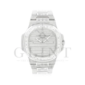 パテックフィリップ<br>ノーチラス<br>ホワイトゴールド ダイヤモンド