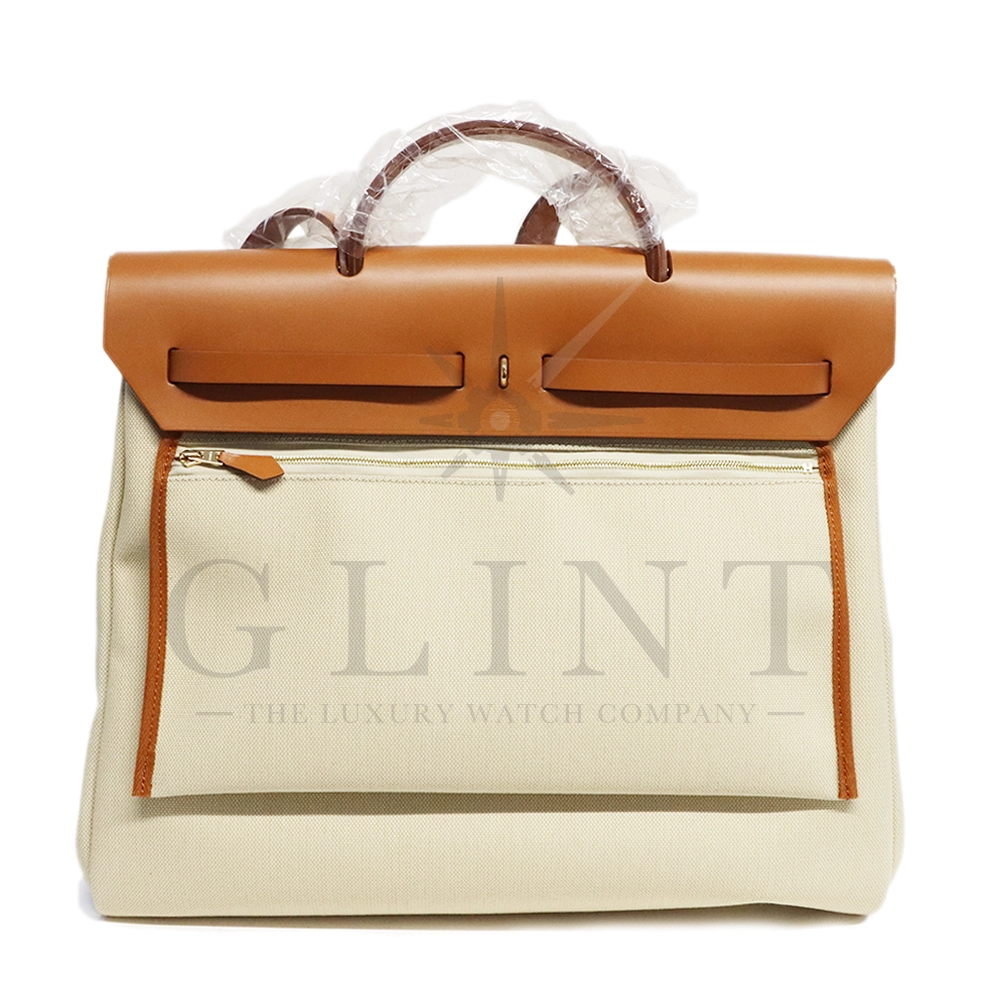 エルメスエールバッグ・ジップ MMトワルアッシュ×カーフ ｜ GLINT