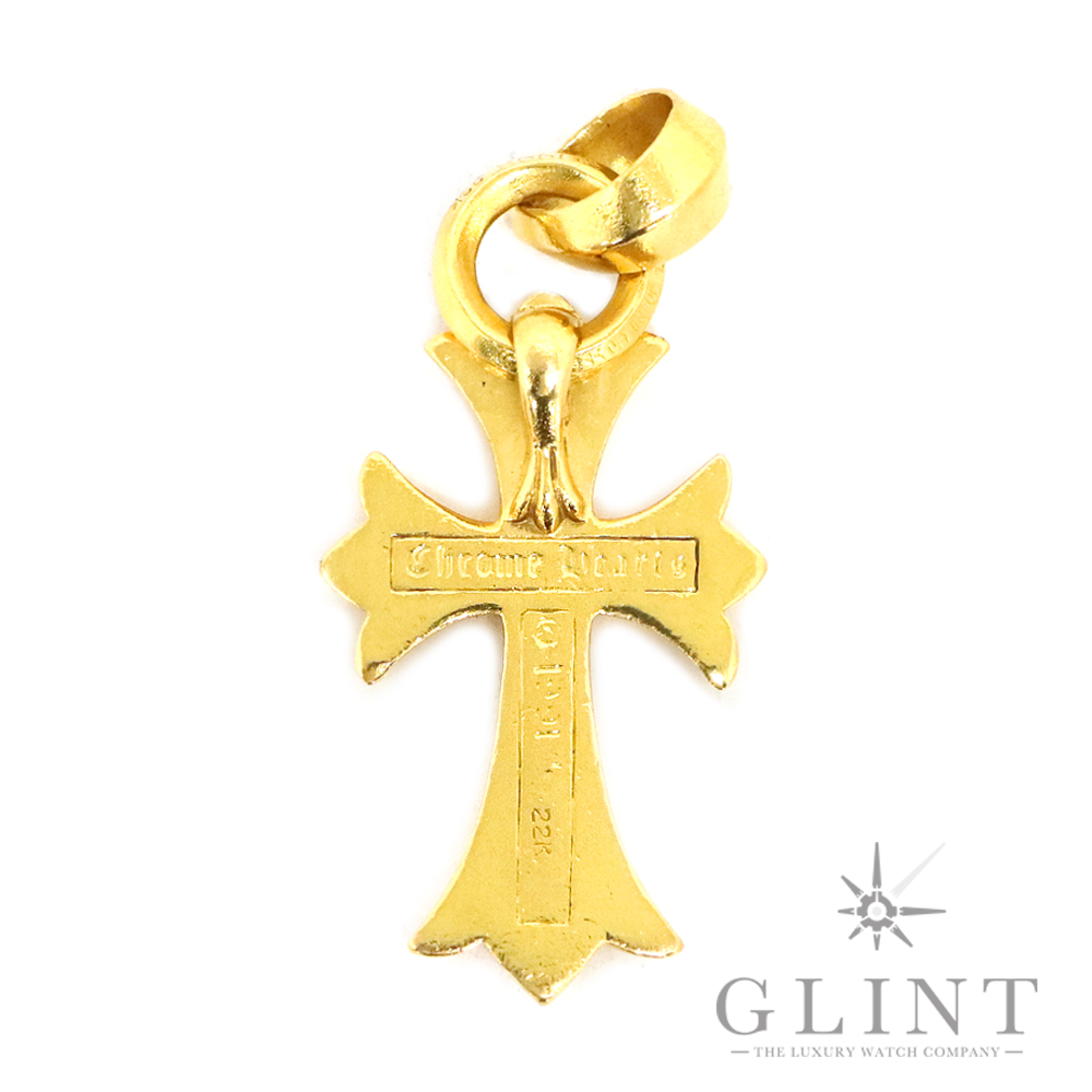 クロムハーツ22K SML CH CROSS WITH BALEDIAMOND PENDANT ｜ GLINT
