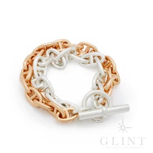 エルメス<br>シェーヌダンクル<br>ブレスレット ダブル MM 17リンク